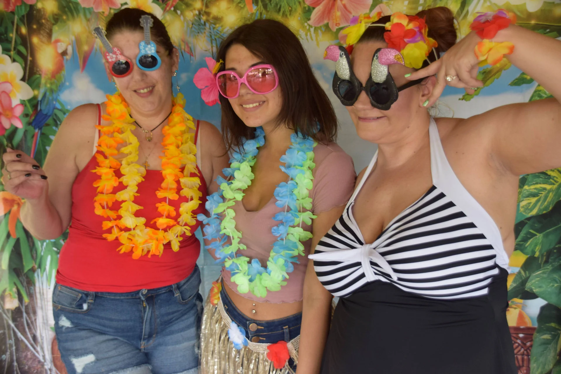 Photos of food, happenings, staff and family during the company picnic event