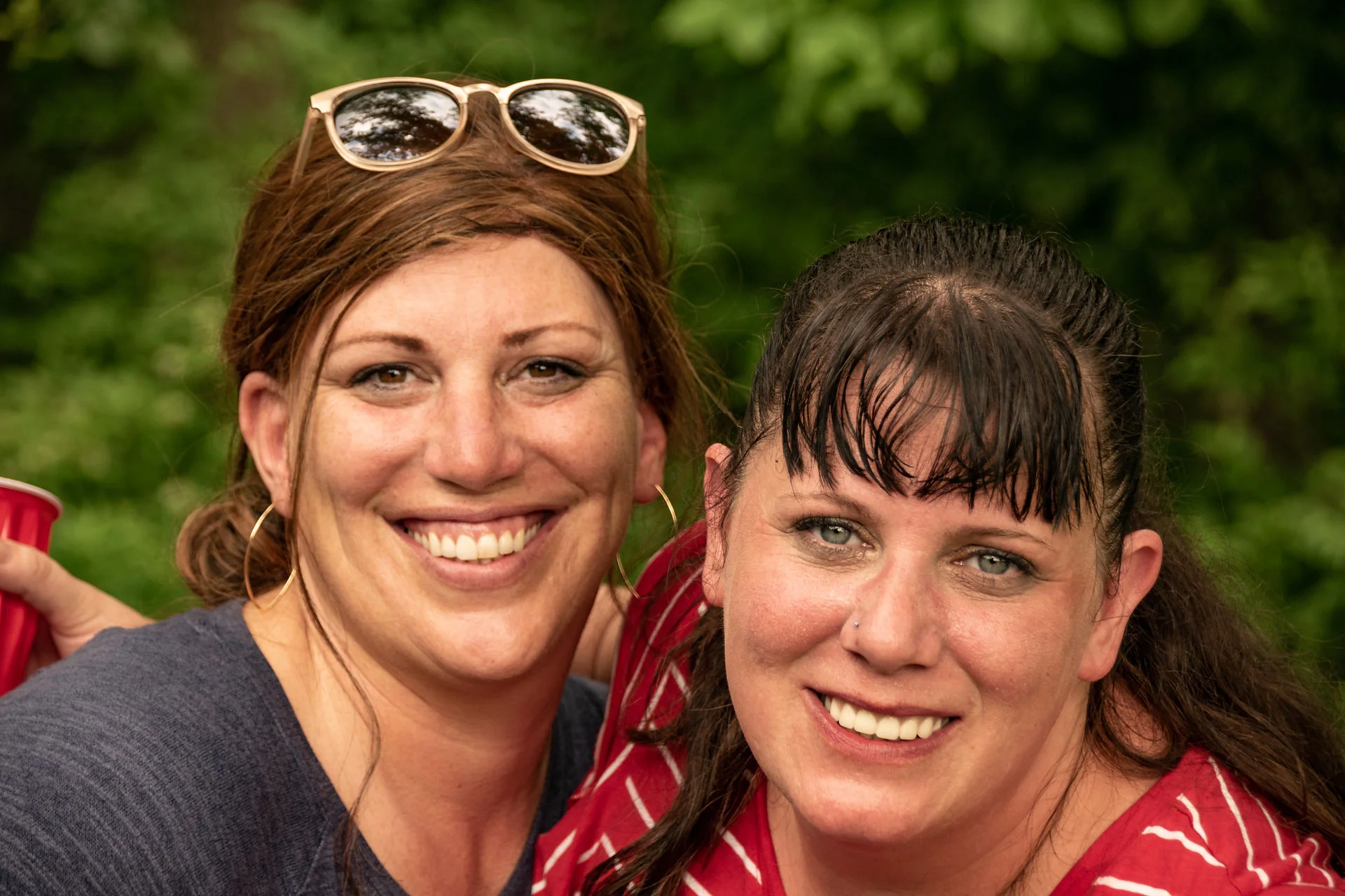 Photos of food, happenings, staff and family during the company picnic event