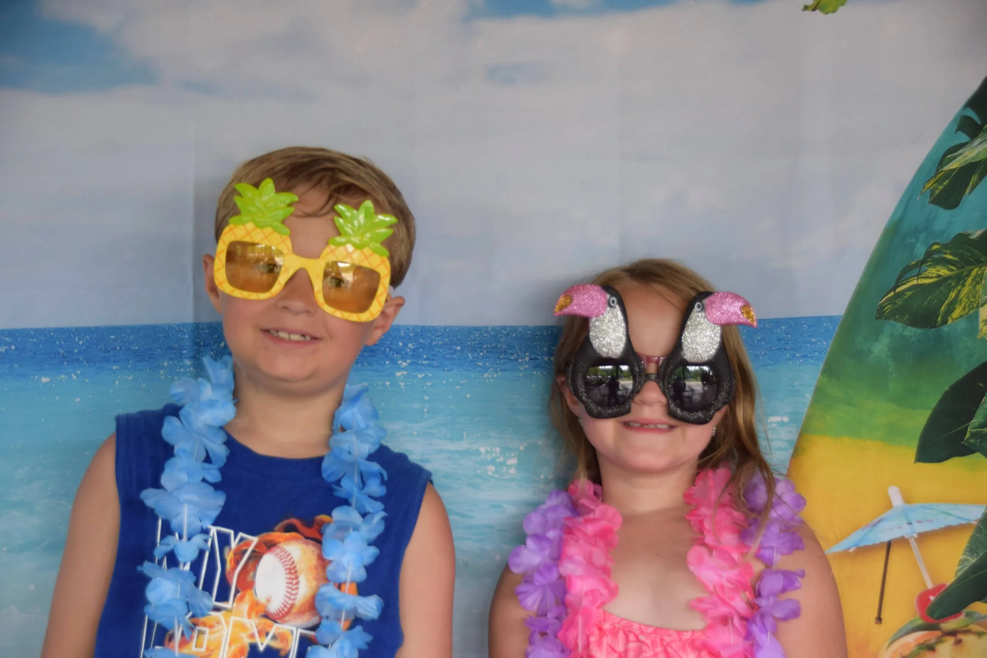 Photos of food, happenings, staff and family during the company picnic event