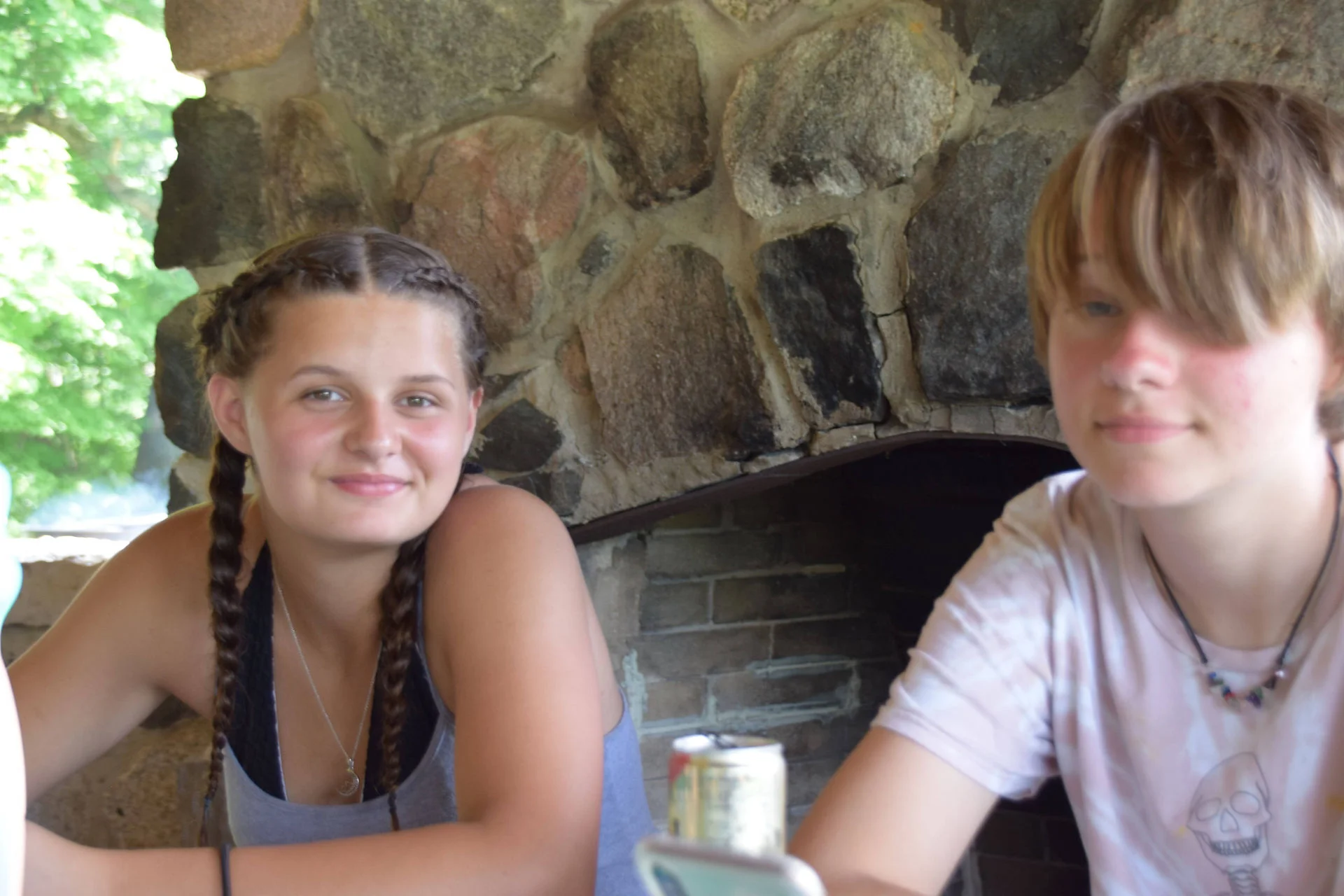 Photos of food, happenings, staff and family during the company picnic event
