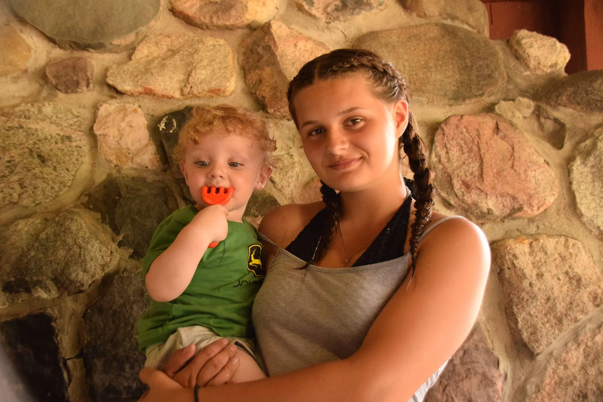Photos of food, happenings, staff and family during the company picnic event
