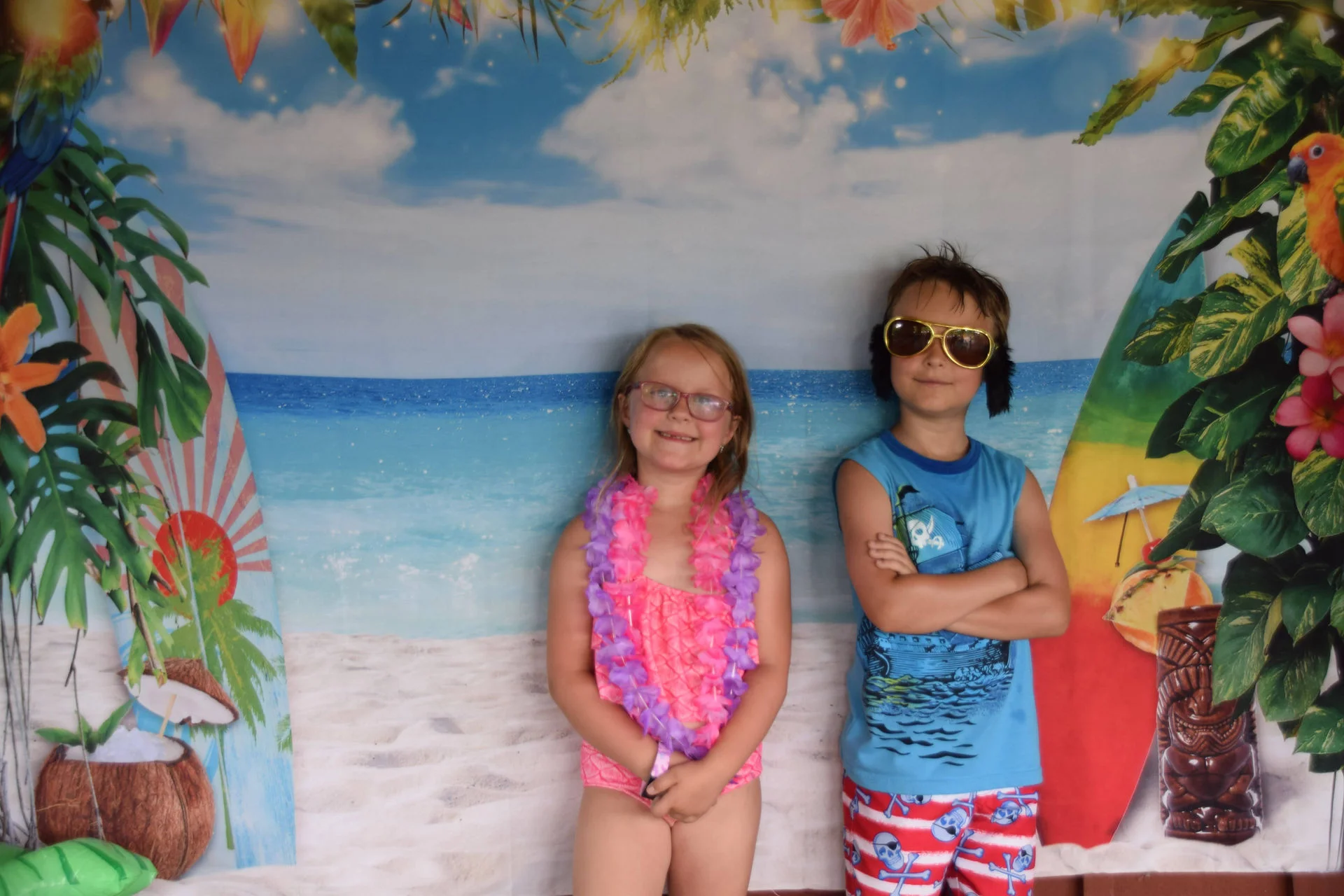 Photos of food, happenings, staff and family during the company picnic event