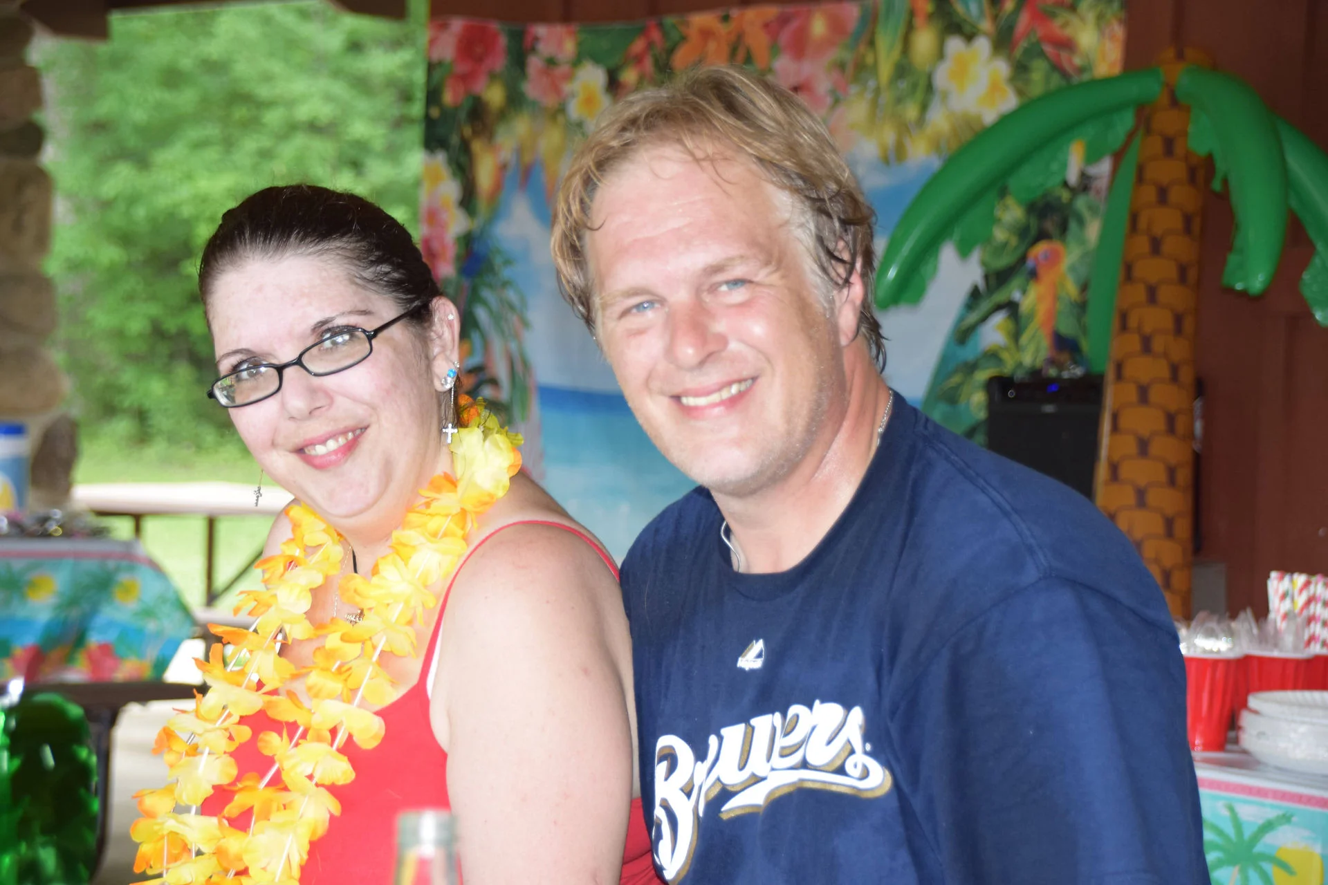 Photos of food, happenings, staff and family during the company picnic event