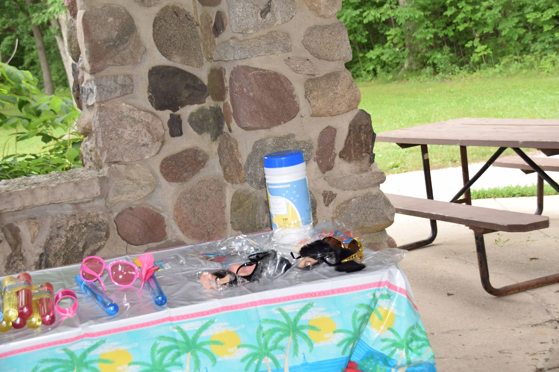 Photos of food, happenings, staff and family during the company picnic event
