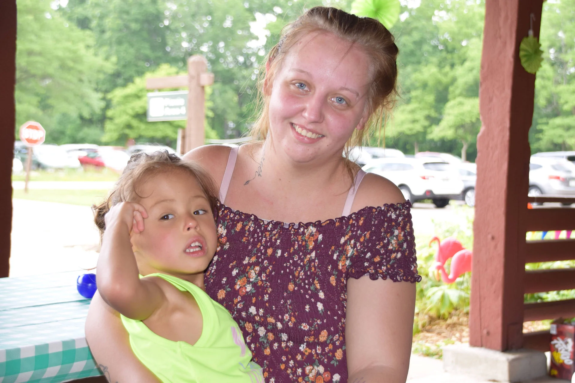 Photos of food, happenings, staff and family during the company picnic event